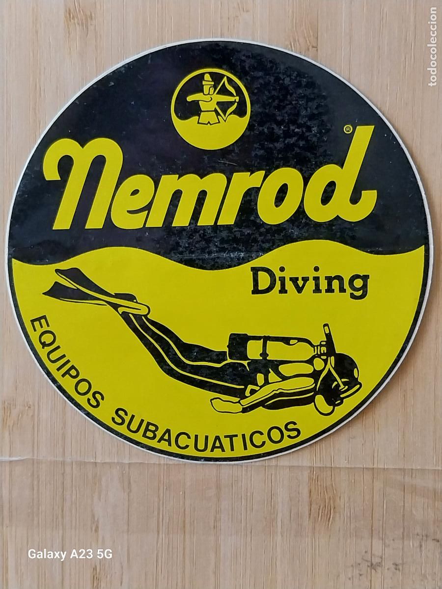 Pegatinas de colecci&oacute;n: MEMROD DIVING BUCEO PEGATINA 10 CMS ORIGINAL SIN PEGAR NUNCA EQUIPOS SUBACUATICOS