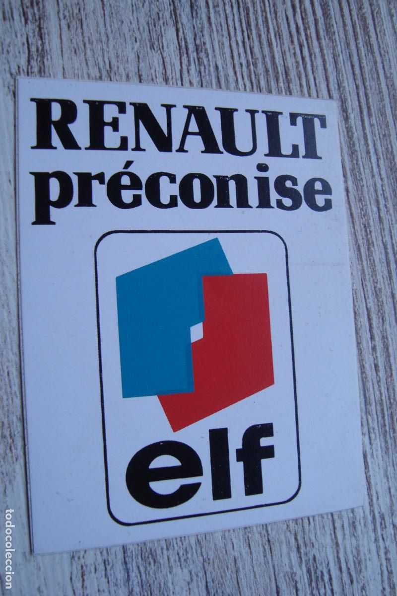 Pegatinas de colecci&oacute;n: ANTIGUA PEGATINA RENAULT PRECONISE ELF.