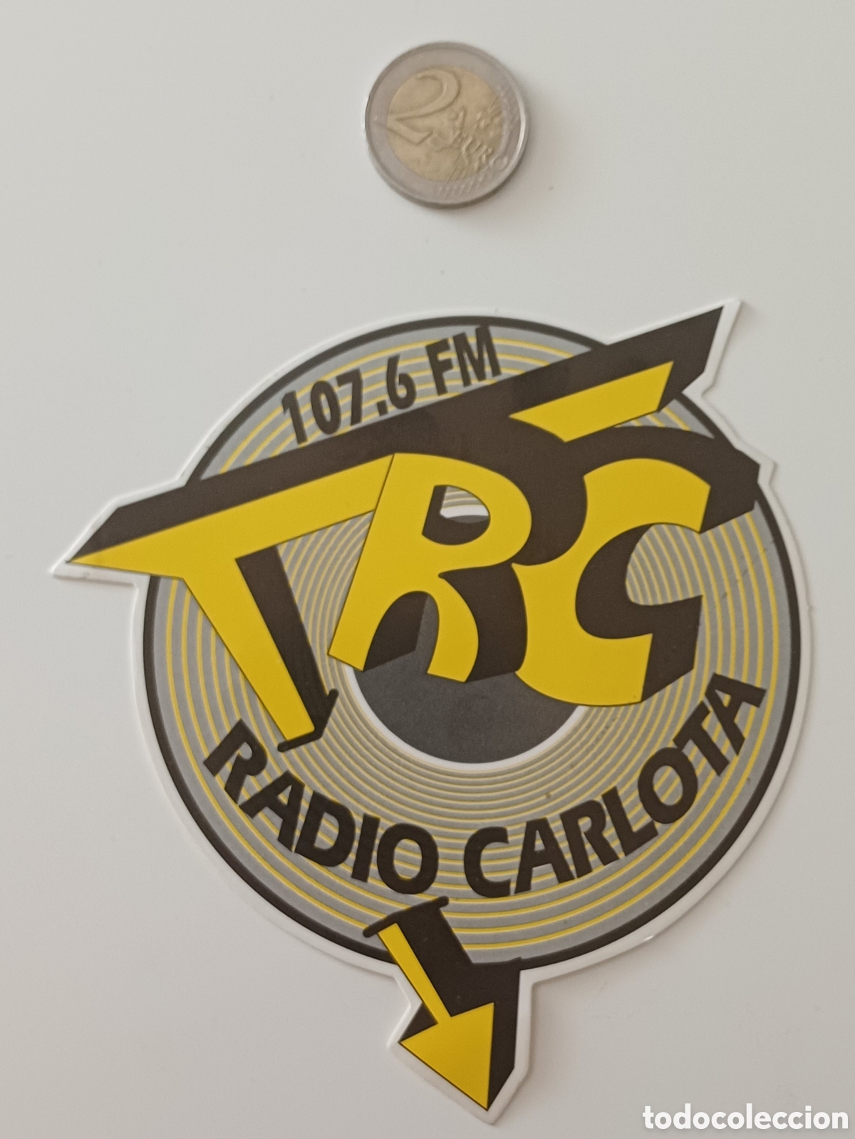 Pegatinas de colecci&oacute;n: Pegatina Radio Carlota C&oacute;rdoba tv televisi&oacute;n