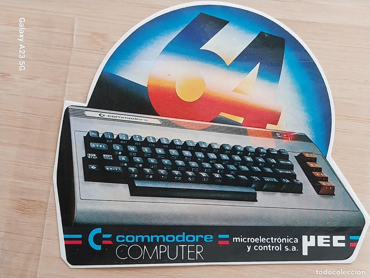Pegatinas de colecci&oacute;n: COMMODORE 64 PEGATINA 13X11 CMS ORIGINAL SIN PEGAR NUNCA A&Ntilde;OS 80 MICROELECTRONICA MEC