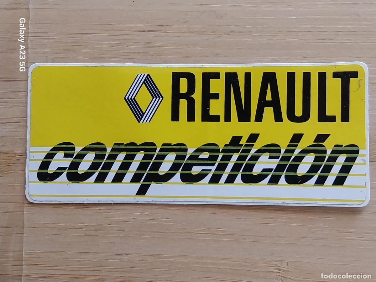 Pegatinas de colecci&oacute;n: RENAULT COMPETICION PEGATINA 10X4 CMS * ORIGINAL SIN PEGAR NUNCA A&Ntilde;OS 80 *