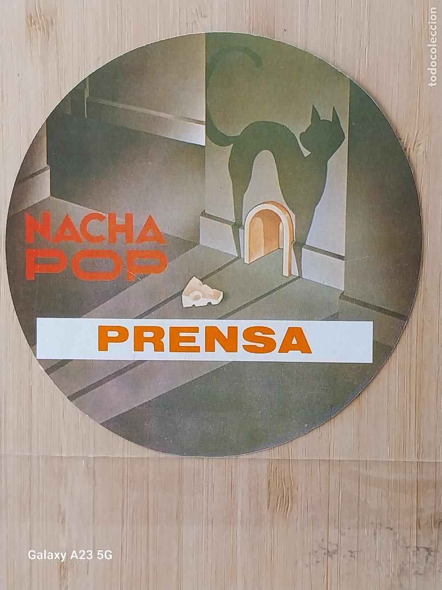 Pegatinas de colecci&oacute;n: NACHA POP PRENSA PEGATINA 10.2 CMS * ORIGINAL SIN PEGAR NUNCA A&Ntilde;OS 80 *