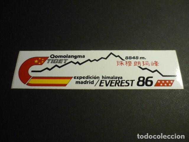 Pegatinas de colecci&oacute;n: PEGATINA QOMOLANGMA TIBET EXPEDICION MADRID HIMALAYA EVEREST 86