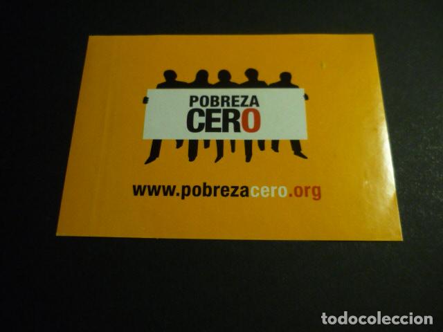Pegatinas de colecci&oacute;n: PEGATINA POBREZA CERO