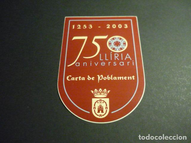 Pegatinas de colecci&oacute;n: PEGATINA LLIRIA CARTA DE POBLAMENT