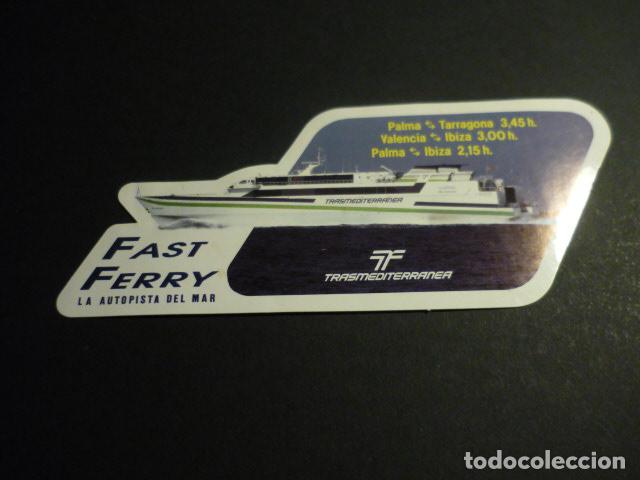 Pegatinas de colecci&oacute;n: PEGATINA FAST FERRY TRASMEDITERRANEA