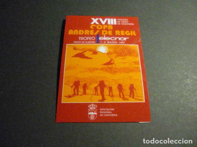 Sammlung von Aufklebern: PEGATINA XVIII TRAVESIA DE ESQUI DE MONTA&Ntilde;A COPA ANDRES DE REGIL