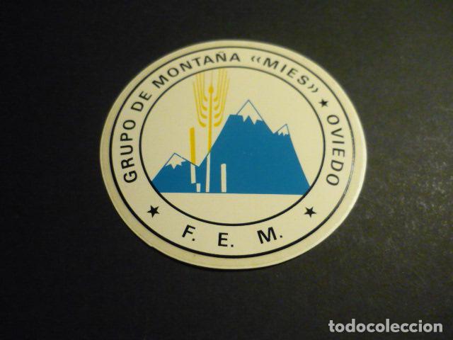 Pegatinas de colecci&oacute;n: PEGATINA GRUPO DE MONTA&Ntilde;A MIES OVIEDO FEM FEDERACION ESPA&Ntilde;OLA DE MONTA&Ntilde;ISMO