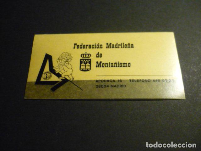 Pegatinas de colecci&oacute;n: PEGATINA FEDERACION MADRILE&Ntilde;A DE MONTA&Ntilde;ISMO