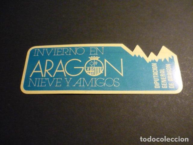 Pegatinas de colecci&oacute;n: PEGATINA INVIERNO EN ARAGON NIEVE Y AMIGOS