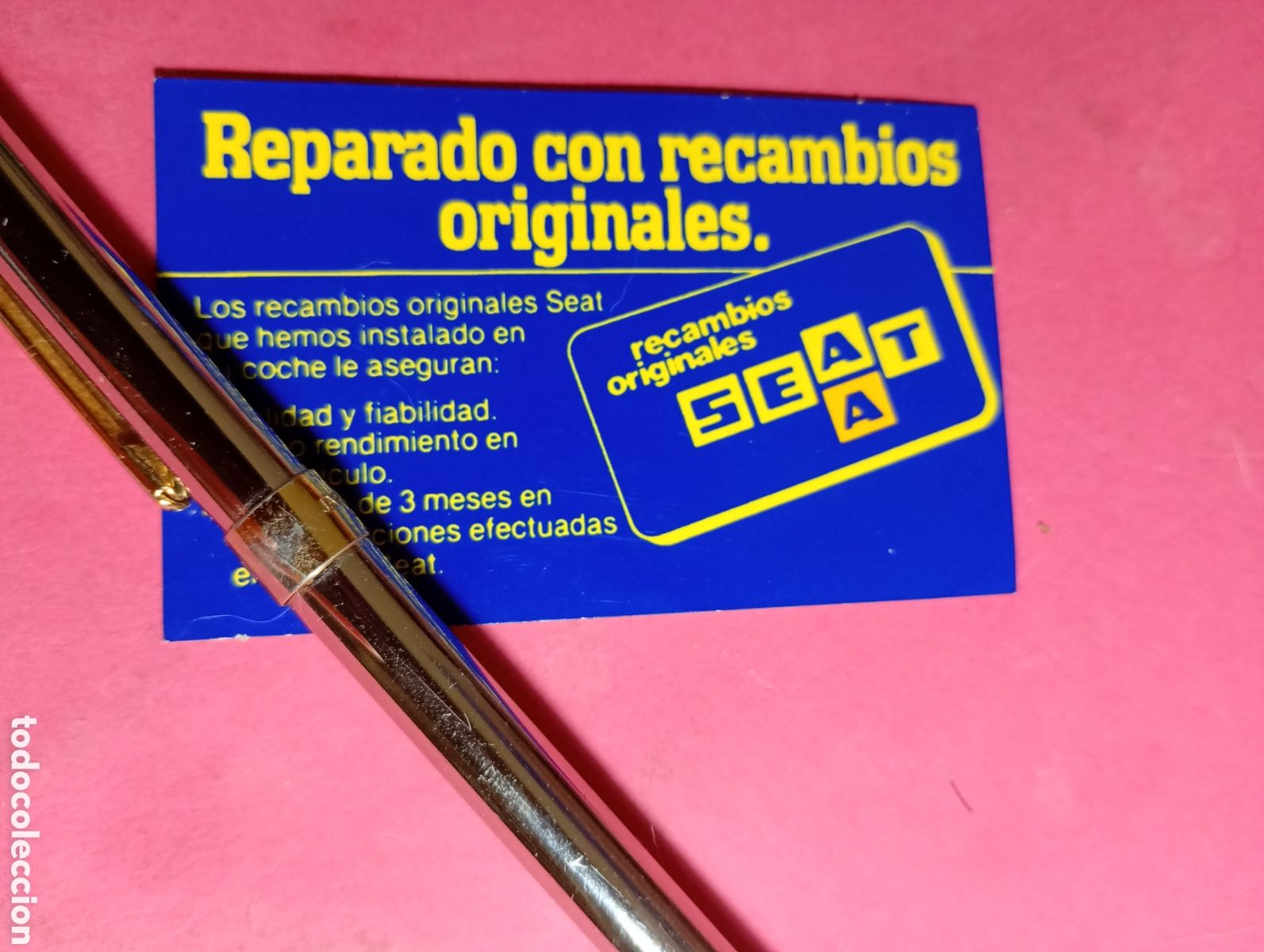 Pegatinas de colecci&oacute;n: SEAT ...REPARADO CON RECAMBIOS ORIGINALES