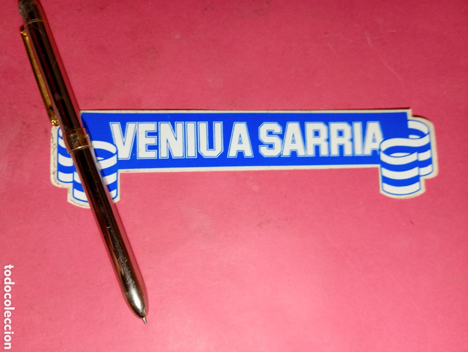 Pegatinas de colecci&oacute;n: ''SARRIA'' PEGATINA BANNER, ...VENIU A SARRIA