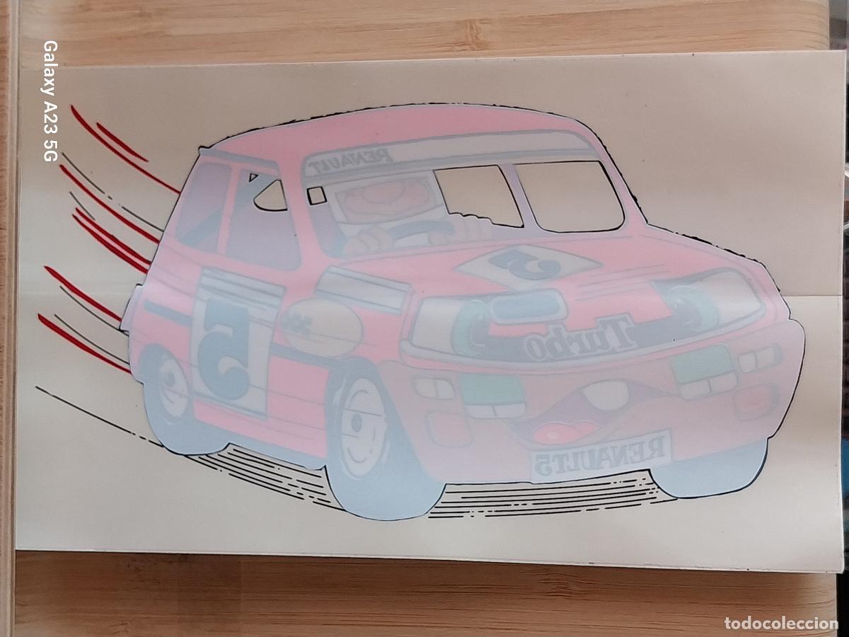 Pegatinas de colecci&oacute;n: RENAULT 5 TURBO PEGATINA 20X12 CMS * SIN PEGAR NUNCA A&Ntilde;OS 80 * ADHESIVO PARA CRISTAL