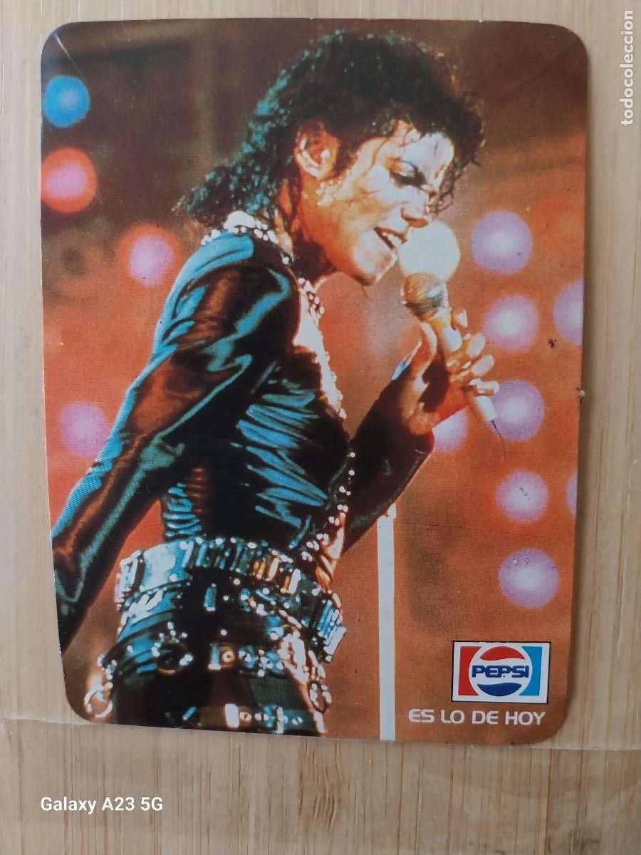 Pegatinas de colecci&oacute;n: MICHAEL JACKSON PEPSI TOUR 1988 PEGATINA 10X7.3 CMS * SIN PEGAR NUNCA A&Ntilde;OS 80 * ADHESIVO