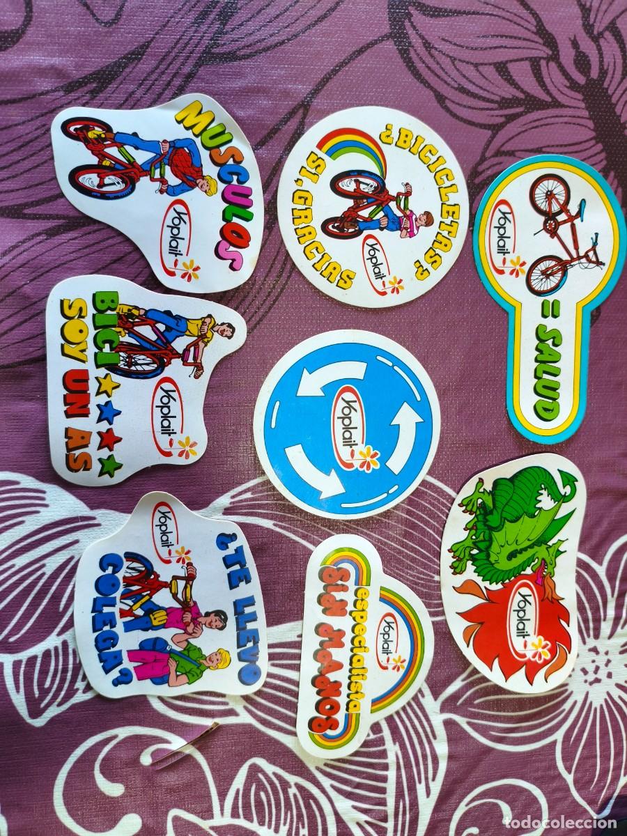Pegatinas de colecci&oacute;n: Lote compuesto por 8 pegatinas antiguas de Yoplait