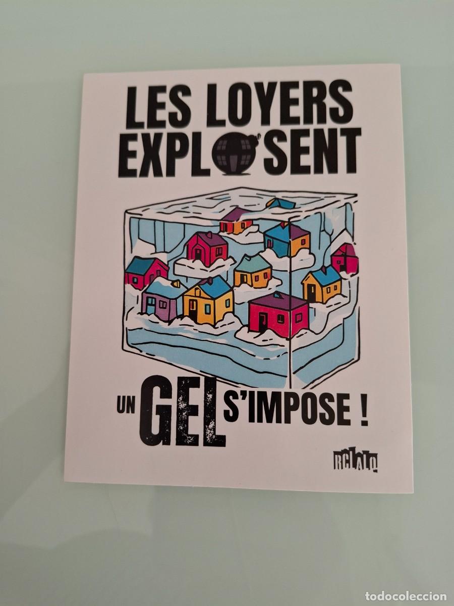 Pegatinas de colecci&oacute;n: PEGATINA LES LOYERS EXPLOSENT - LOS ALQUILERES SE DISPARAN - MONTREAL - CANAD&Aacute; - 2026