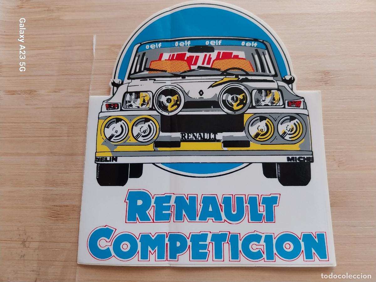 Pegatinas de colecci&oacute;n: RENAULT COMPETICION PEGATINA 11.5X10 CMS A&Ntilde;OS 80 *-----* SIN PEGAR NUNCA COPA TURBO