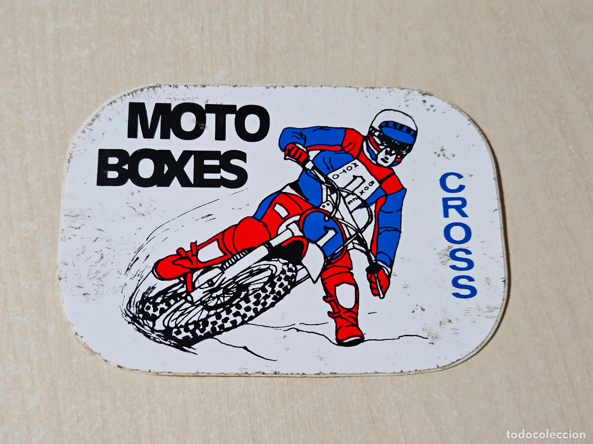 Pegatinas de colecci&oacute;n: PEGATINA MOTOR - MOTO BOXES CROSS - 11 CM