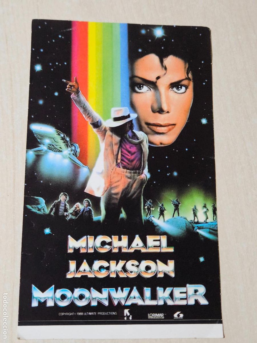 Pegatinas de colecci&oacute;n: PEGATINA ADHESIVO PELICULA MOONWALKER DE MICHAEL JACKSON - 15 CM