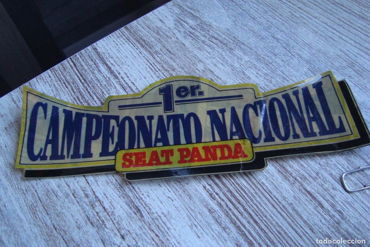 Pegatinas de colecci&oacute;n: ANTIGUA PEGATINA 1er CAMPEONATO NACIONAL SEAT PANDA.