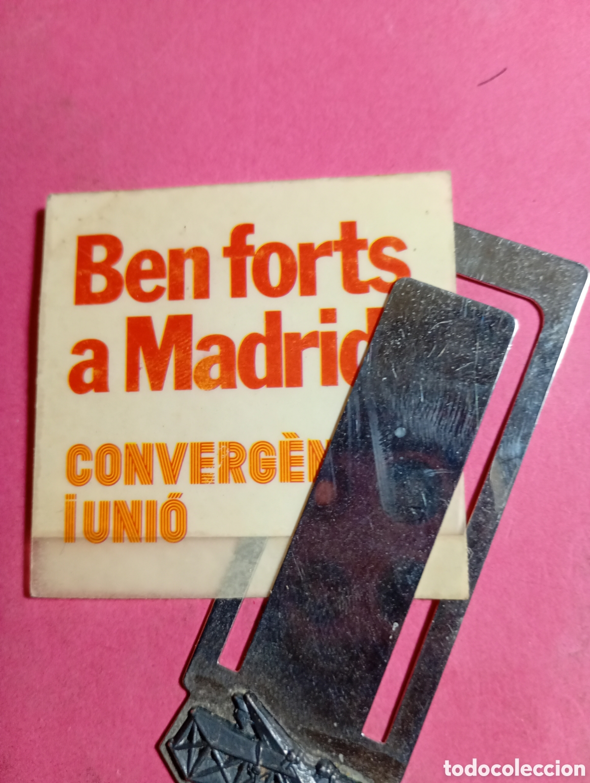 Pegatinas de colecci&oacute;n: CONVERGENCIA I UNI&Oacute;: BEN FORTS A MADRID! PETITA PEGATINA