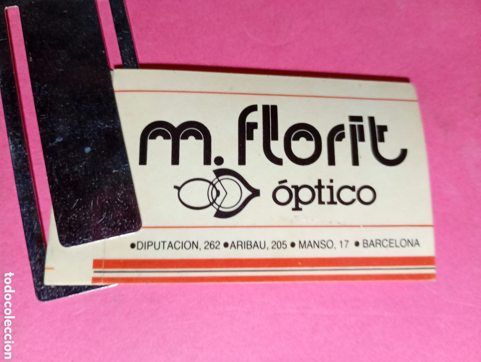 Pegatinas de colecci&oacute;n: &Oacute;PTICA M. FLORIT BARCELONA PEQUE&Ntilde;A PEGATINA