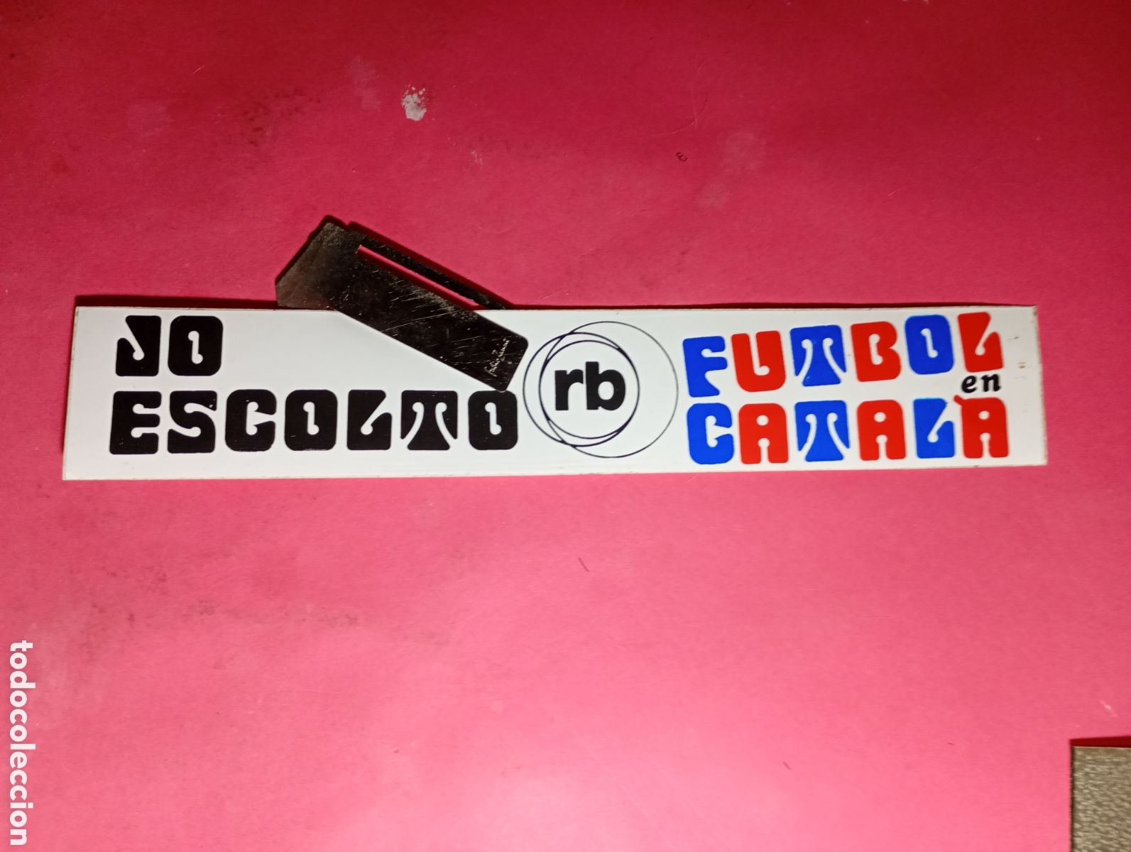 Pegatinas de colecci&oacute;n: RB &iquest;RADIO BARCELONA? JO ESCOLTO FUTBOL EN CATAL&Agrave;
