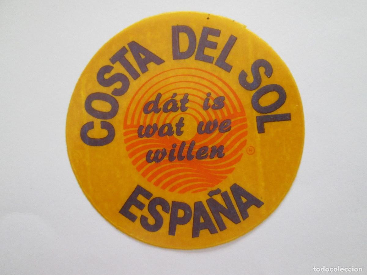Pegatinas de colecci&oacute;n: PEGATINA COSTAL DEL SOL - 7 CM - FALTA PAPEL TRASERO