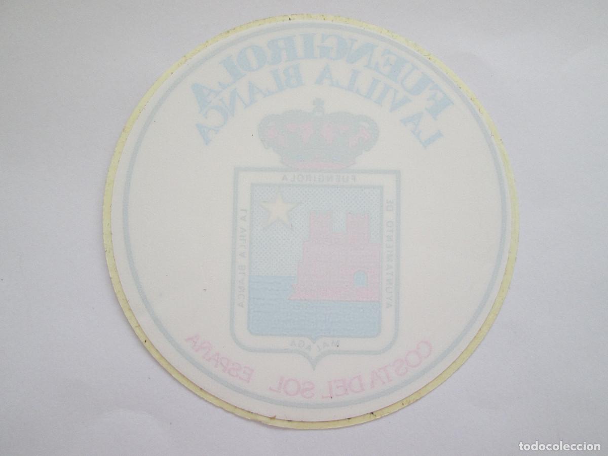 Pegatinas de colecci&oacute;n: PEGATINA PARA CRISTAL - FUENGIROLA LA VILLA BLANCA - COSTA DEL SOL MALAGA - 10 CM