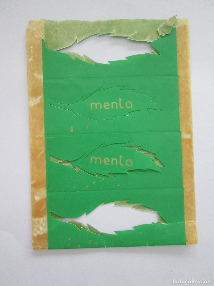 Pegatinas de colecci&oacute;n: 2 PEGATINAS MENTA - 7X2,5