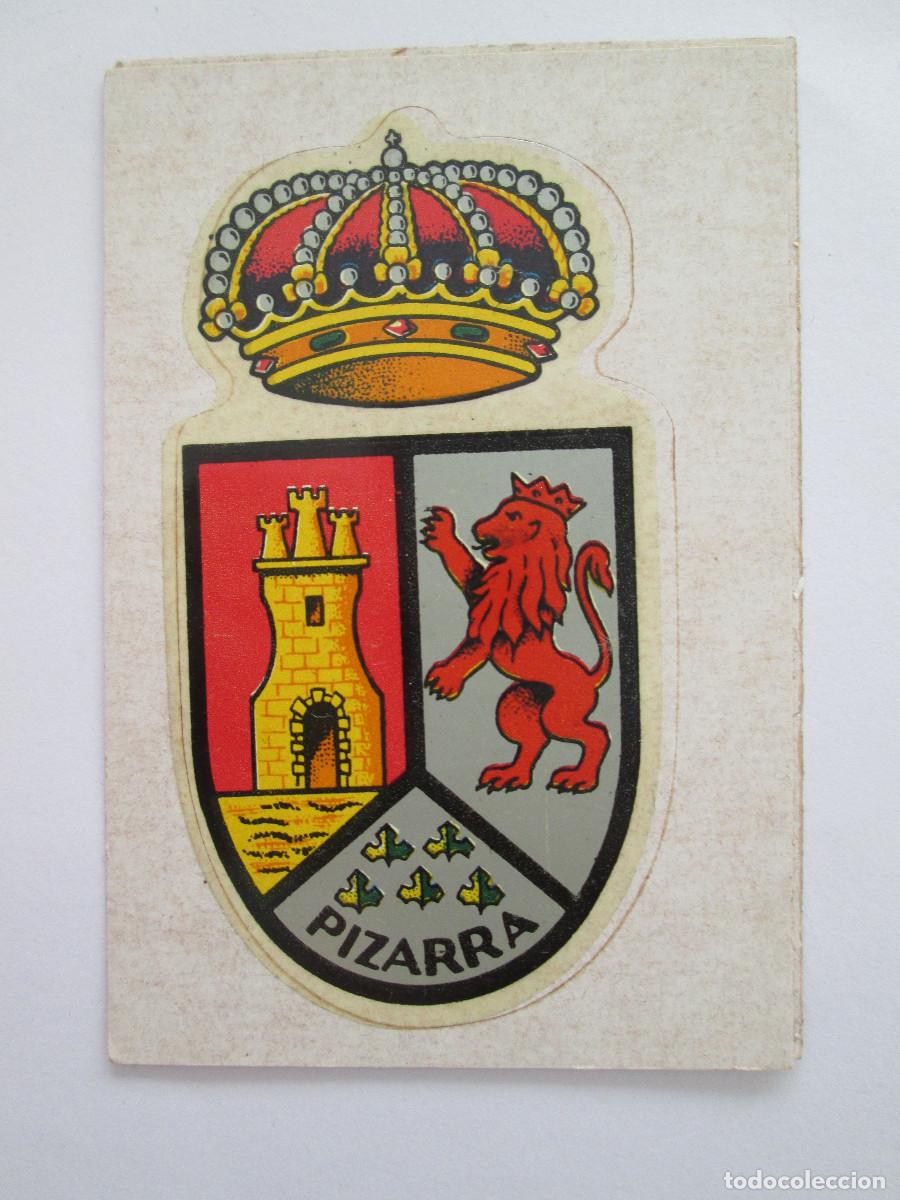 Pegatinas de colecci&oacute;n: PEGATINA ESCUDO DE PIZARRA - MALAGA - 9X6