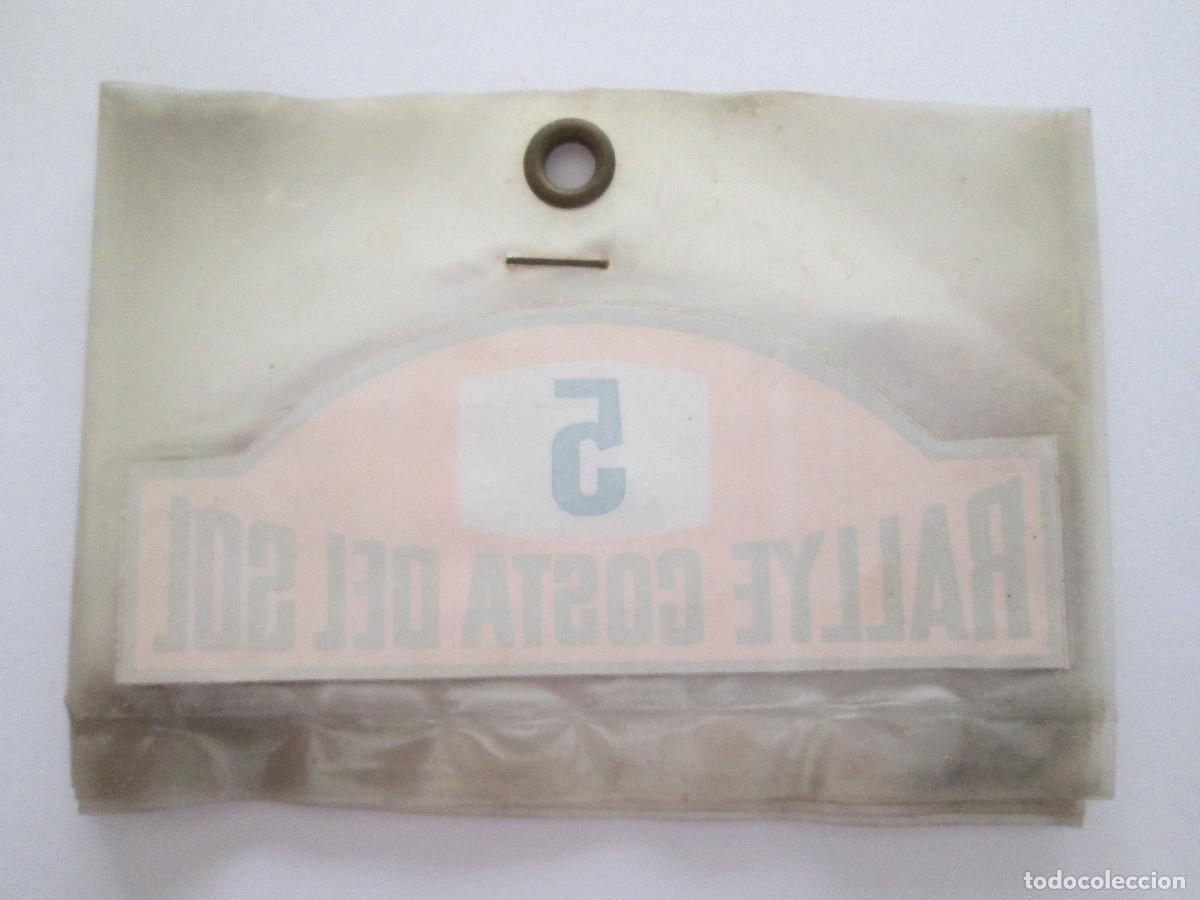 Pegatinas de colecci&oacute;n: PEGATINA PARA CRISTAL RALLYE COSTA DEL SOL 5 - 9X3,5 - EN SU PLASTICO SIN ABRIR