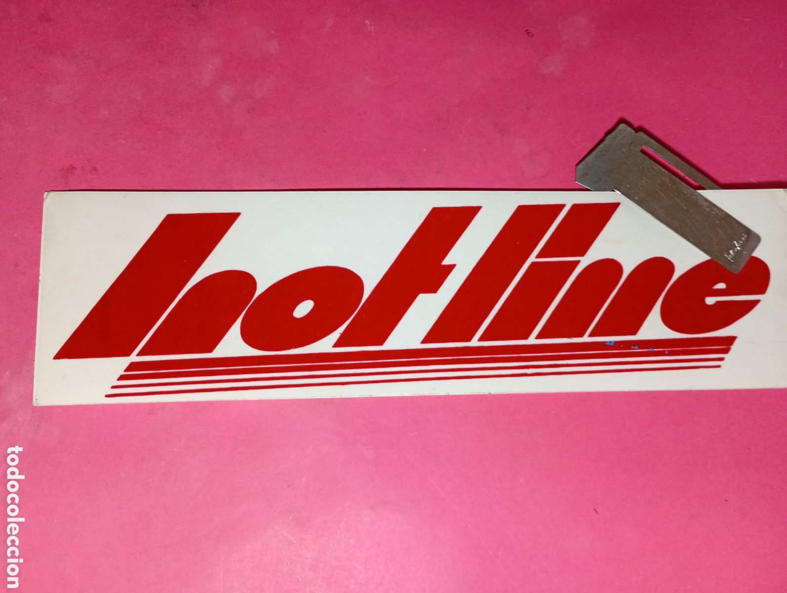Pegatinas de colecci&oacute;n: ''HOTLINE'' LINEA CALIENTE GRAN PEDATINA