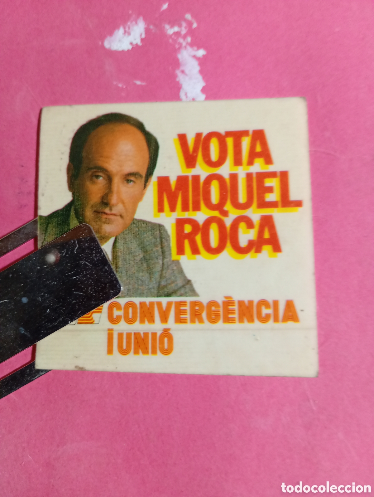 Pegatinas de colecci&oacute;n: CONVERGENCIA I UNI&Oacute; OPERACI&Oacute; ROCA ''VOTA MIQUEL ROCA''