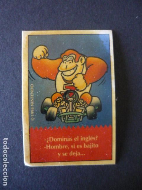 Pegatinas de colecci&oacute;n: PEGATINA CROMO BIMBO CHISTE SUPERMARIO