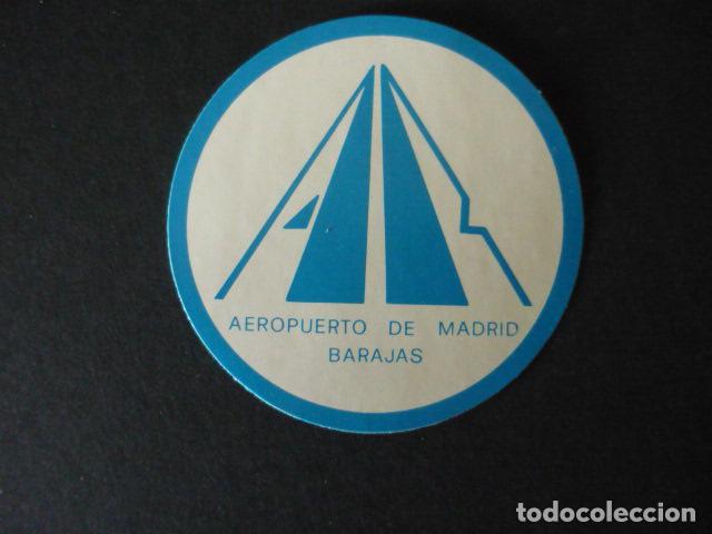 Pegatinas de colecci&oacute;n: PEGATINA AEROPUERTO DE MADRID BARAJAS