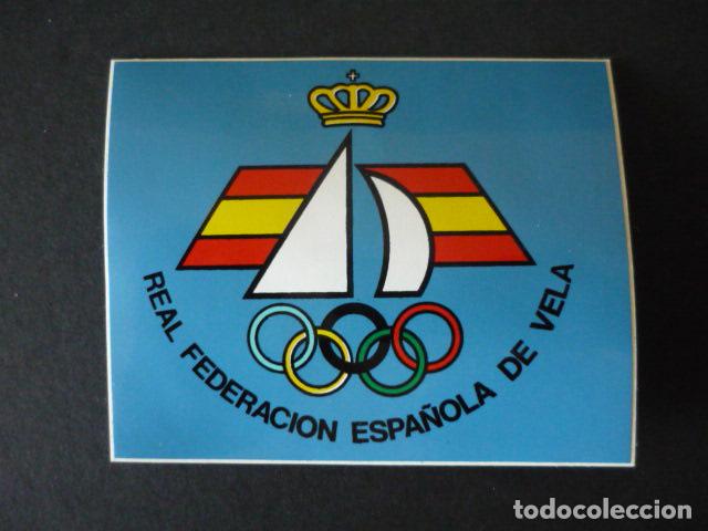 Pegatinas de colecci&oacute;n: PEGATINA REAL FEDERACION ESPA&Ntilde;OLA DE VELA