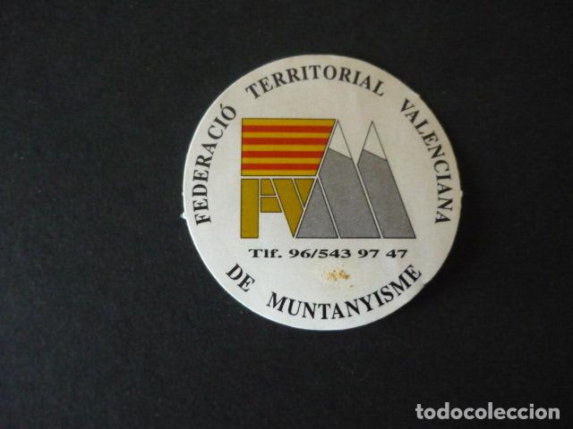 Collection stickers: PEGATINA FEDERACIO MUNTANYISME VALENCIANA VALENCIA