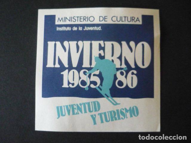 Collection stickers: PEGATINA MINISTERIO DE CULTURA INVIERNO 85 86