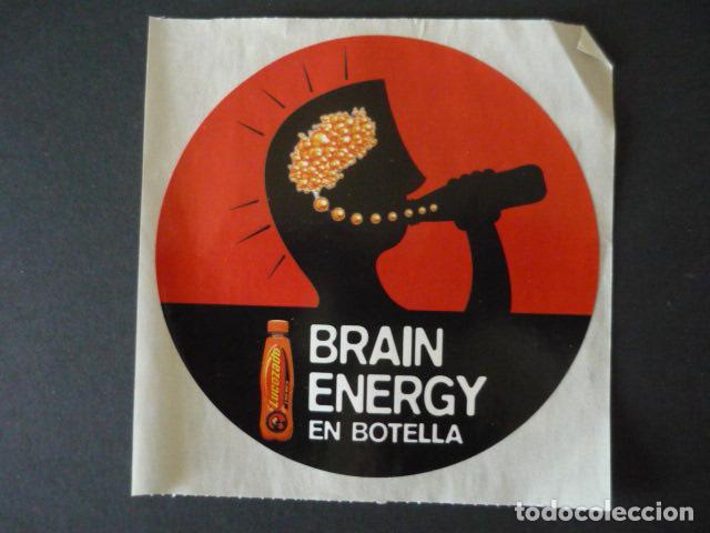 Pegatinas de colecci&oacute;n: PEGATINA LUCOZADO BRAIN ENERGY BOTELLA