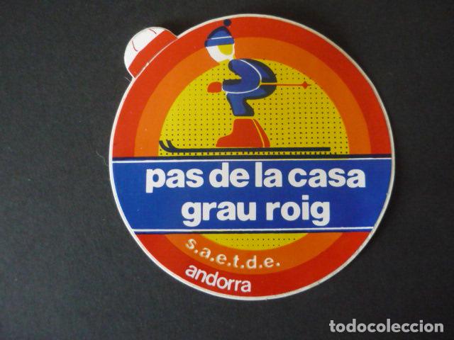 Pegatinas de colecci&oacute;n: PEGATINA ANDORRA PAS DE LA CASA SKI