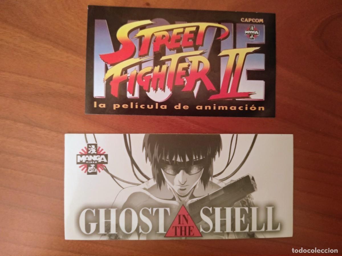 Pegatinas de colecci&oacute;n: DOS PEGATINAS VINTAGE: STREET FIGHTER II i GHOST IN THE SHELL. MANGA VIDEO