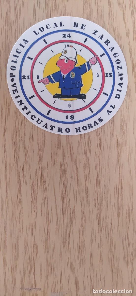 Autocollants de collection: PEGATINA CROMO POLIC&Iacute;A LOCAL DE ZARAGOZA VEINTICUATRO HORAS