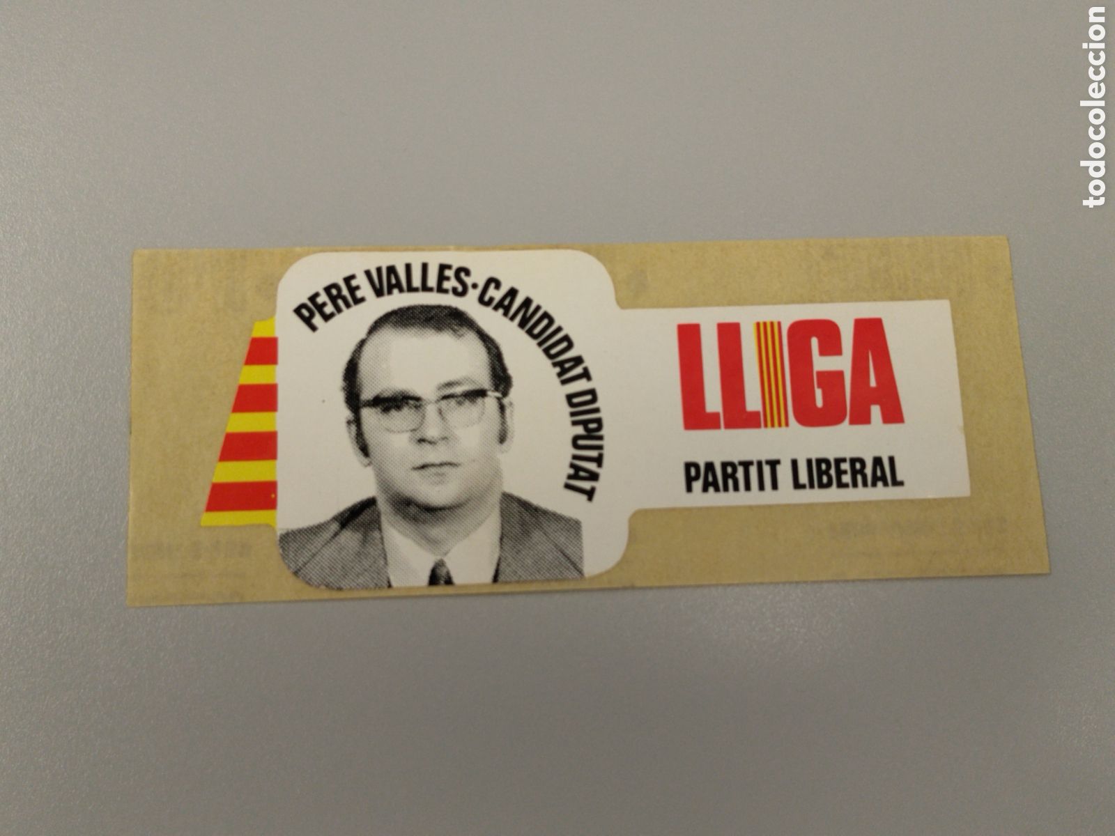 Pegatinas de colecci&oacute;n: Pegatina pol&iacute;tica transici&oacute;n lliga.partido liberal.pdp.alianza popular.cdc.udc.ucd.cds.pp.psoe.