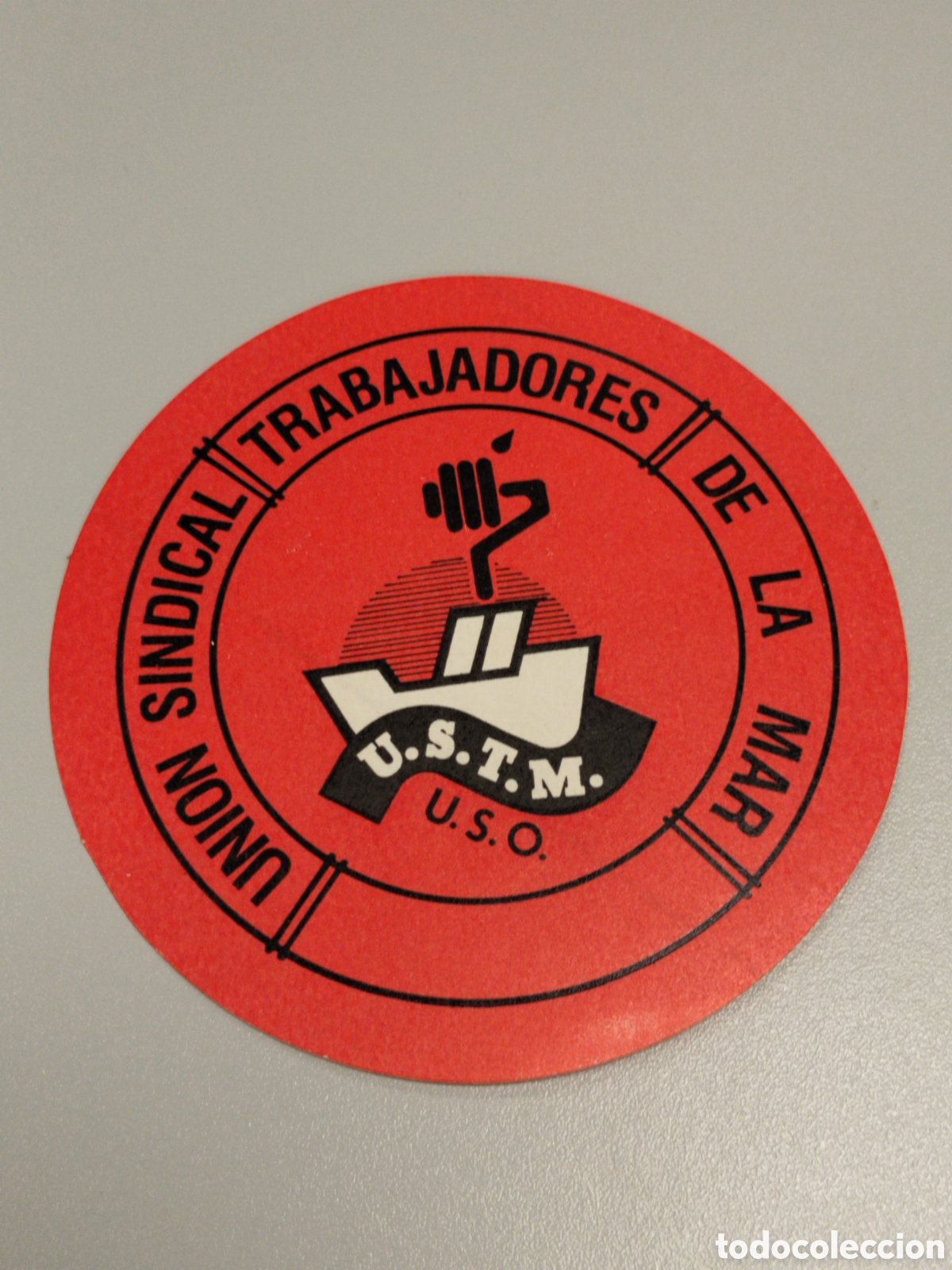 Pegatinas de colecci&oacute;n: Pegatina pol&iacute;tica transici&oacute;n USO.sindicalista.ccoo.ugt.cnt.csut.sindical.su.psoe.pce.ort.lcr.pte.mce