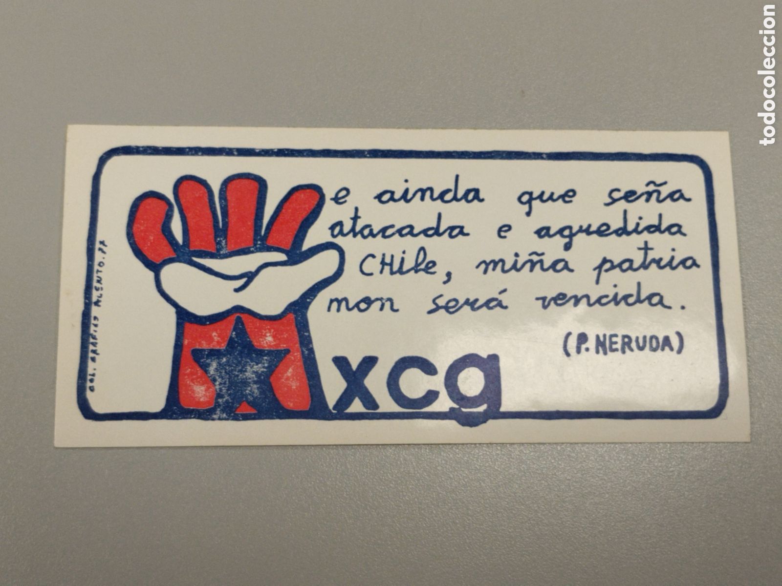 Pegatinas de colecci&oacute;n: Pegatina pol&iacute;tica psuc transici&oacute;n.Comunista.pce.ccoo.ort lcr.pcoe.mce.pte.cnt.oic.psoe