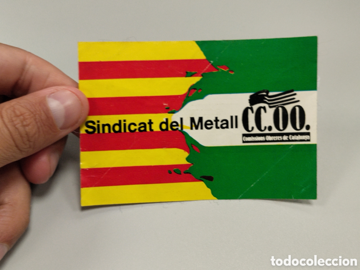 Pegatinas de colecci&oacute;n: Pegatina pol&iacute;tica transici&oacute;n sindical comisiones obreras.ccoo.ugt.pce.psuc.cnt.csut.su.ort.pte.lcr.o