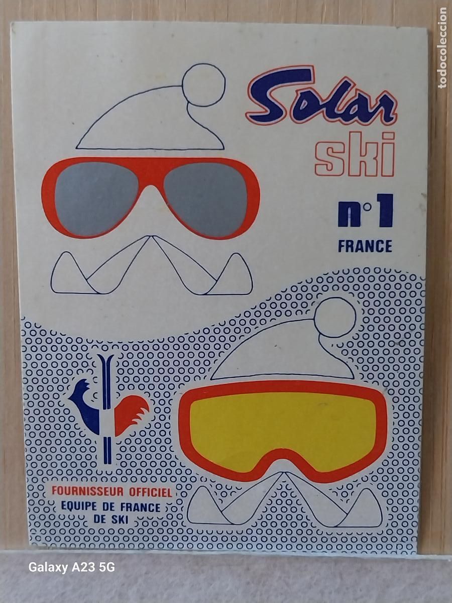 Pegatinas de colecci&oacute;n: SOLAR SKI FRANCE PEGATINA VINTAGE 6.5X5 CMS