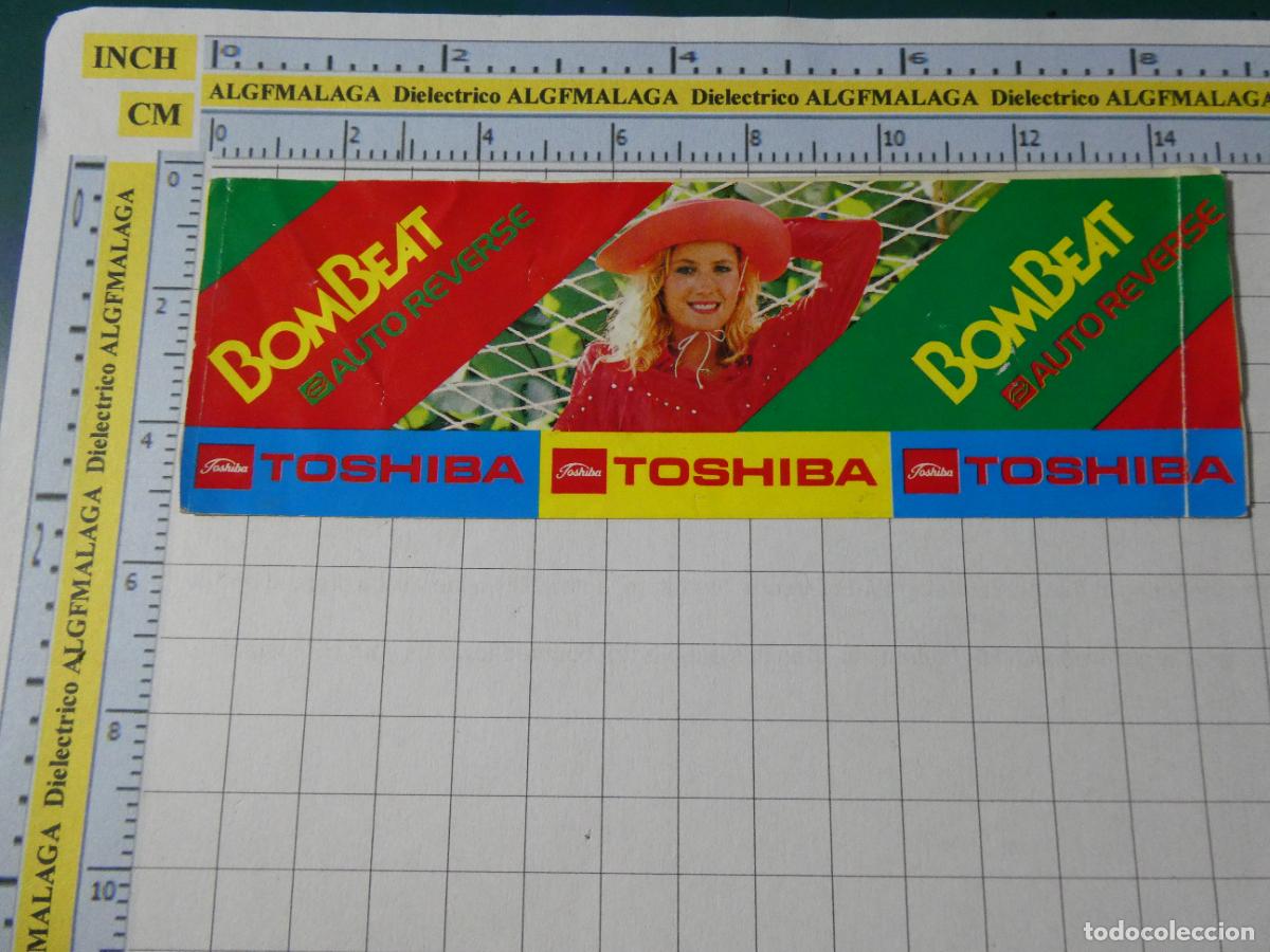 Pegatinas de colecci&oacute;n: PEGATINA RADIO WALKMAN RADIO CASSETE TOSHIBA BOMBEAT AUTO REVERSO. 10