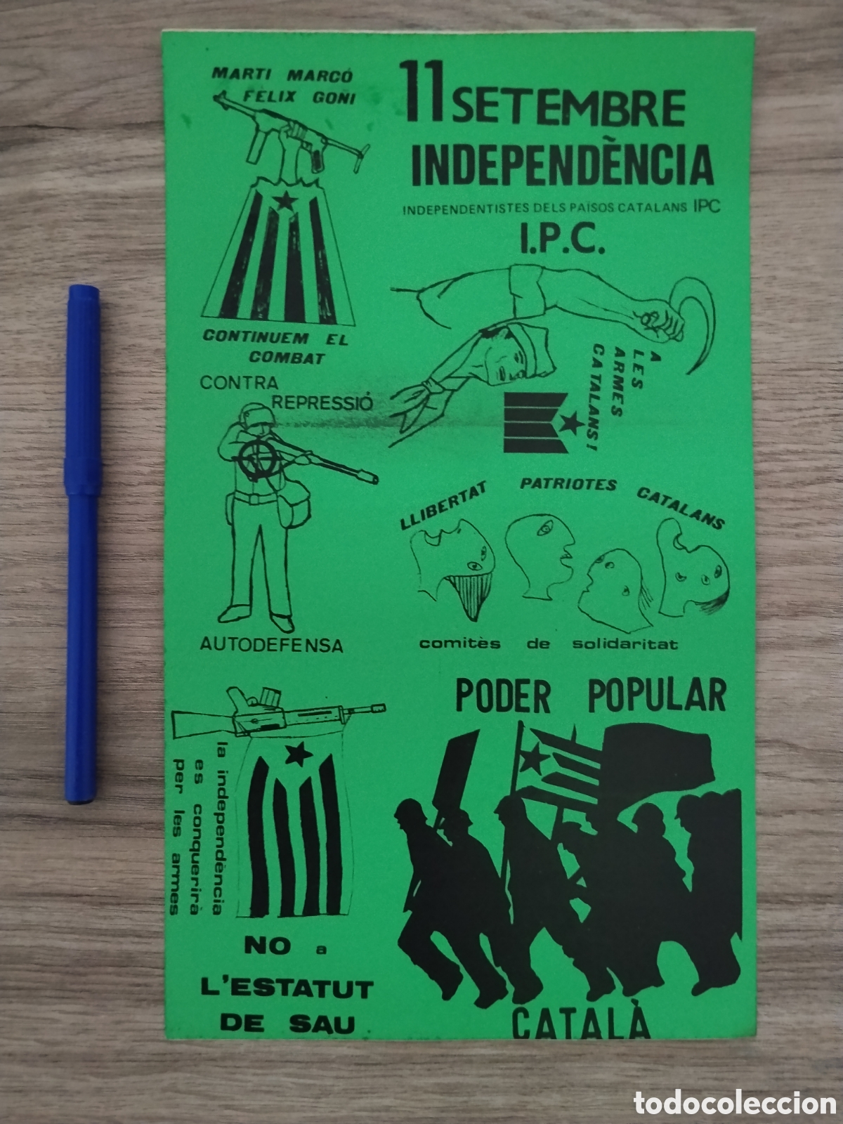 Pegatinas de colecci&oacute;n: Pegatina pol&iacute;tica transici&oacute;n independentista catalunya.psan.ipc.erc.mdt.terra lliure.ppcc